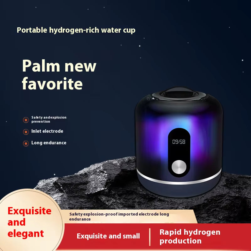 Portable Rechargeable Hydrogen Water Generator USB Powered Hydrogen Water Cup SPE PEM Technology for Home, Car, Outdoor Use